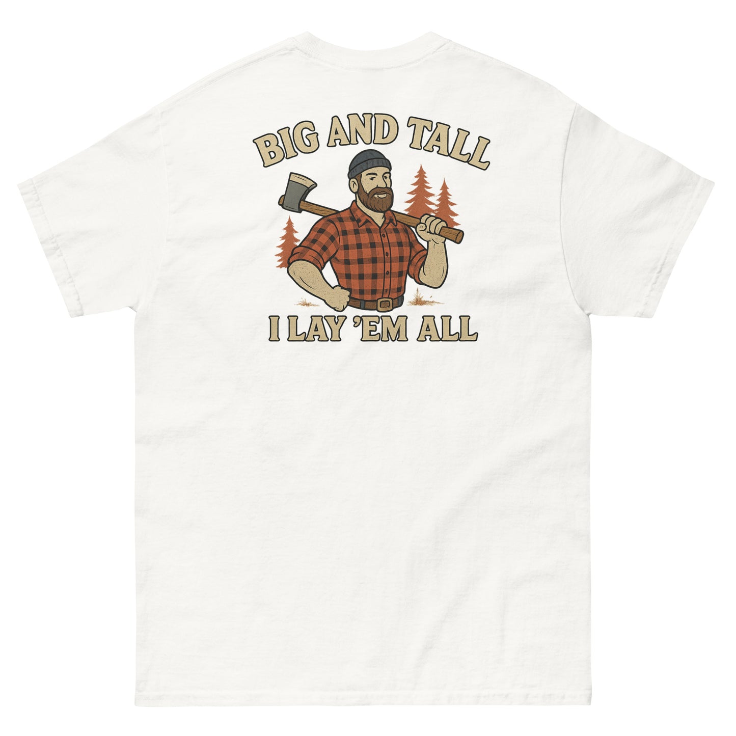 I lay them all shirt, white back