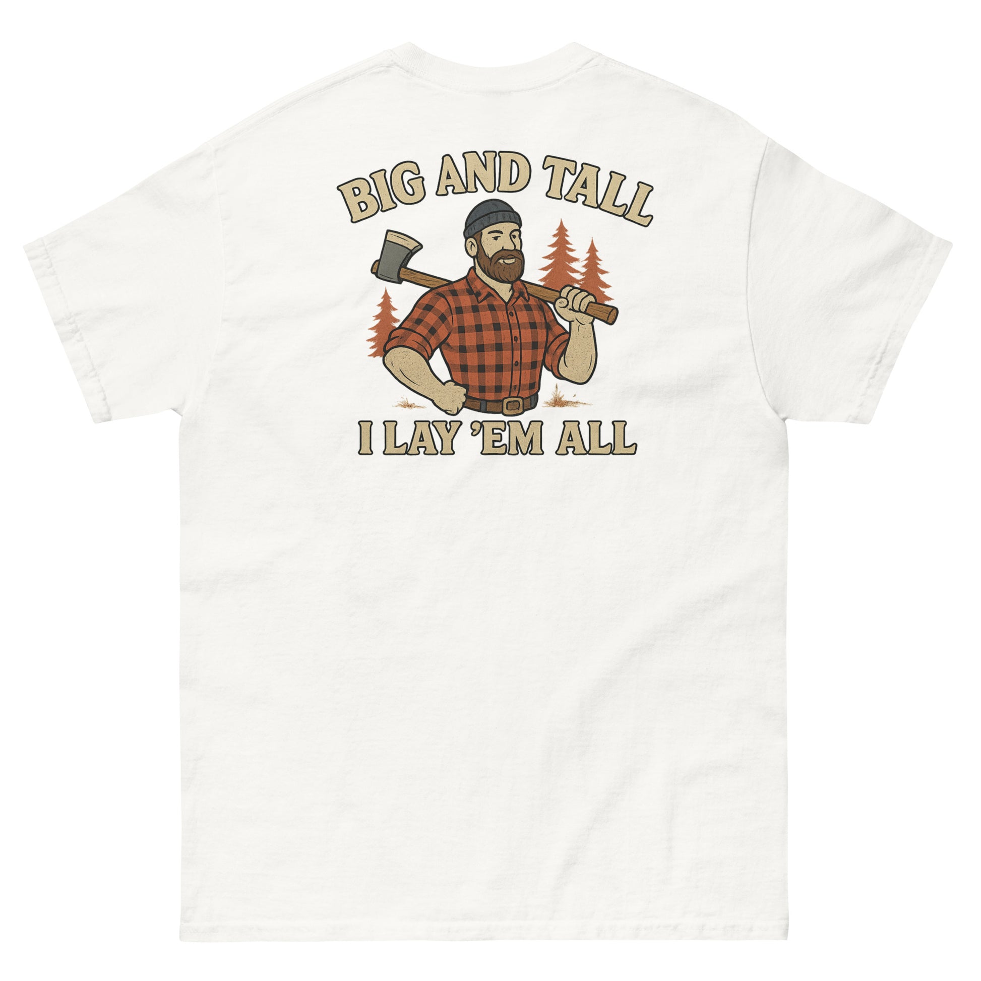 I lay them all shirt, white back
