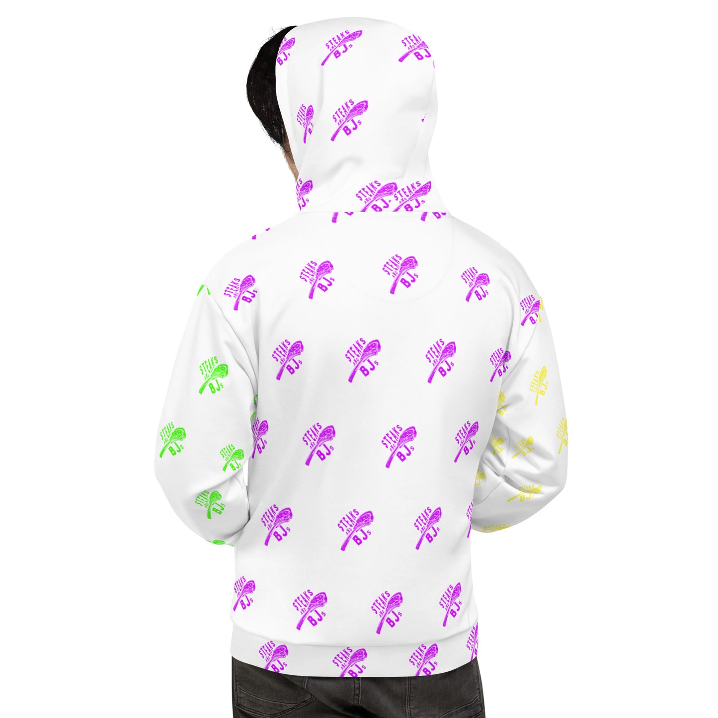 Steaks & BJ's Retro All Over Print Hoodie