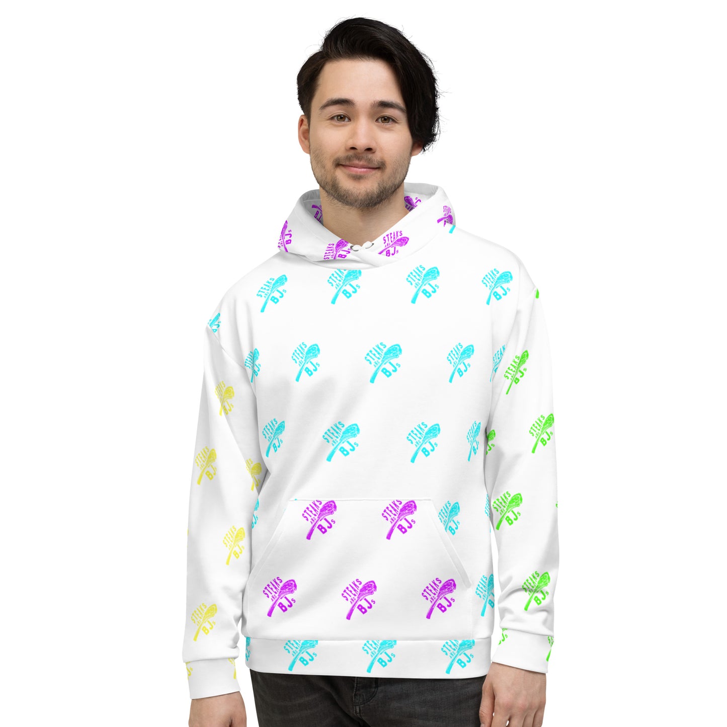 Steaks & BJ's Retro All Over Print Hoodie