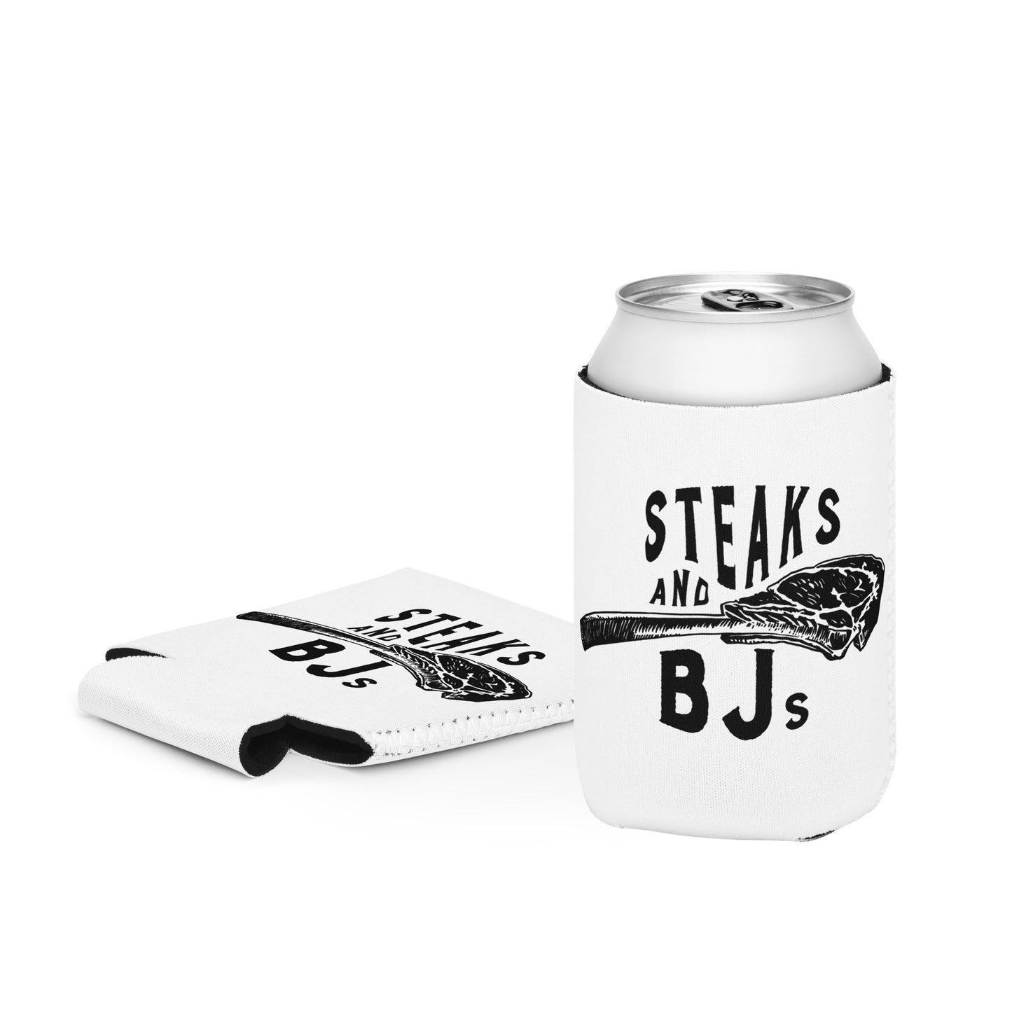 Steaks & BJ's Koozie