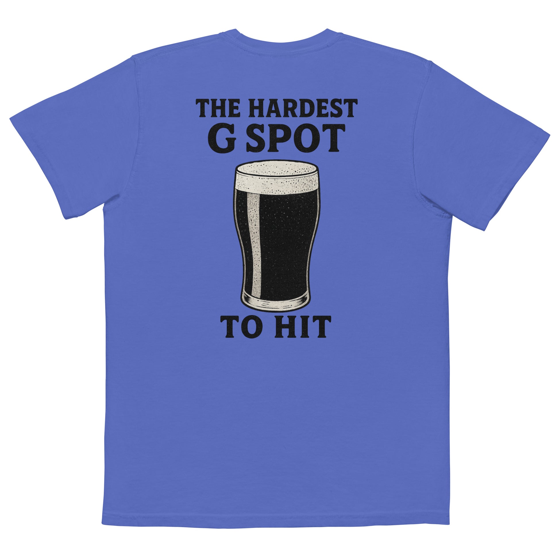 G Spot Drinking T-Shirt, Blue Back