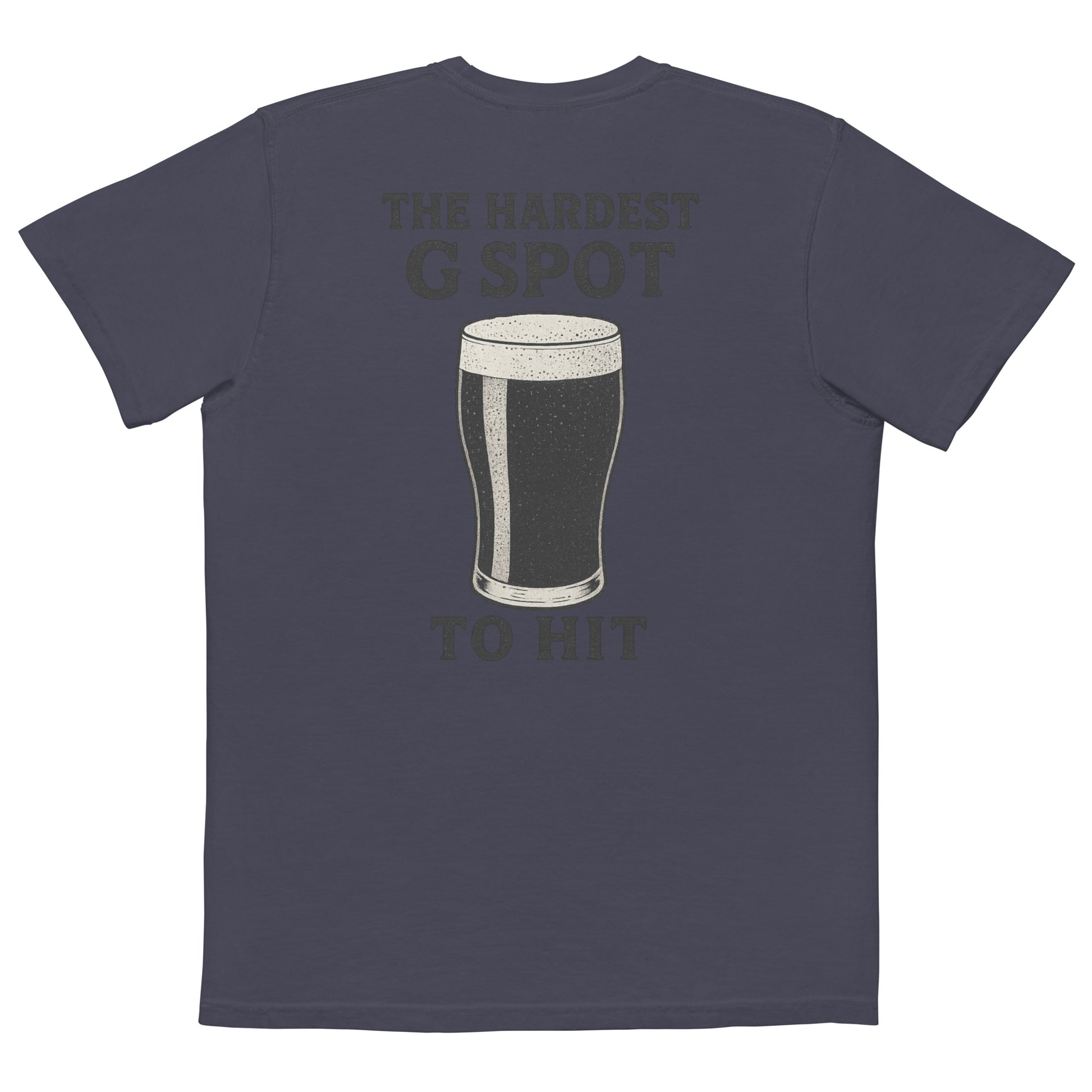 G Spot Drinking T-Shirt, Navy Back