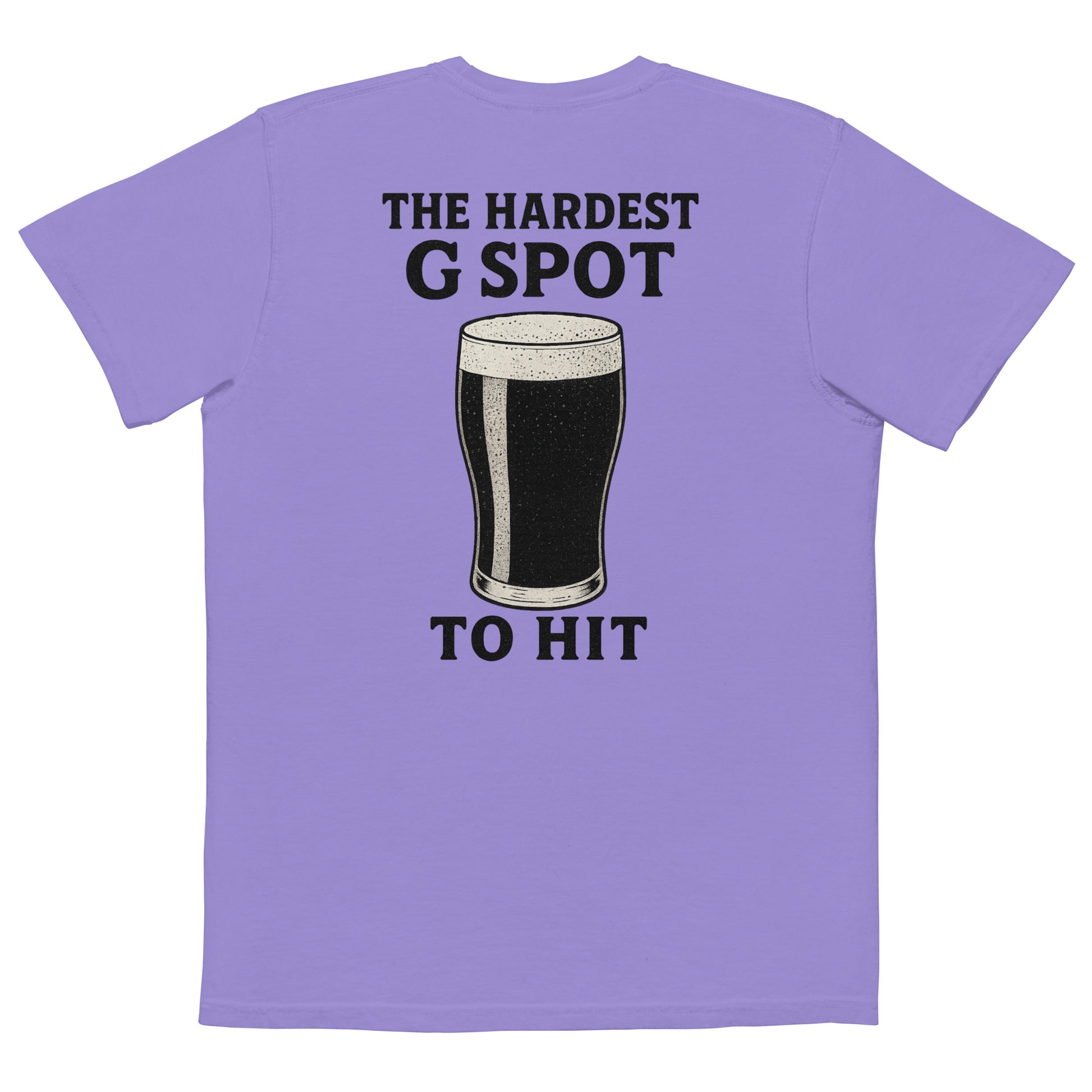 G Spot Drinking T-Shirt, Purple Back